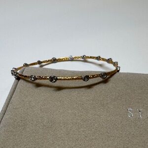 Alexis Bittar Gold and Silver Bangle Bracelet